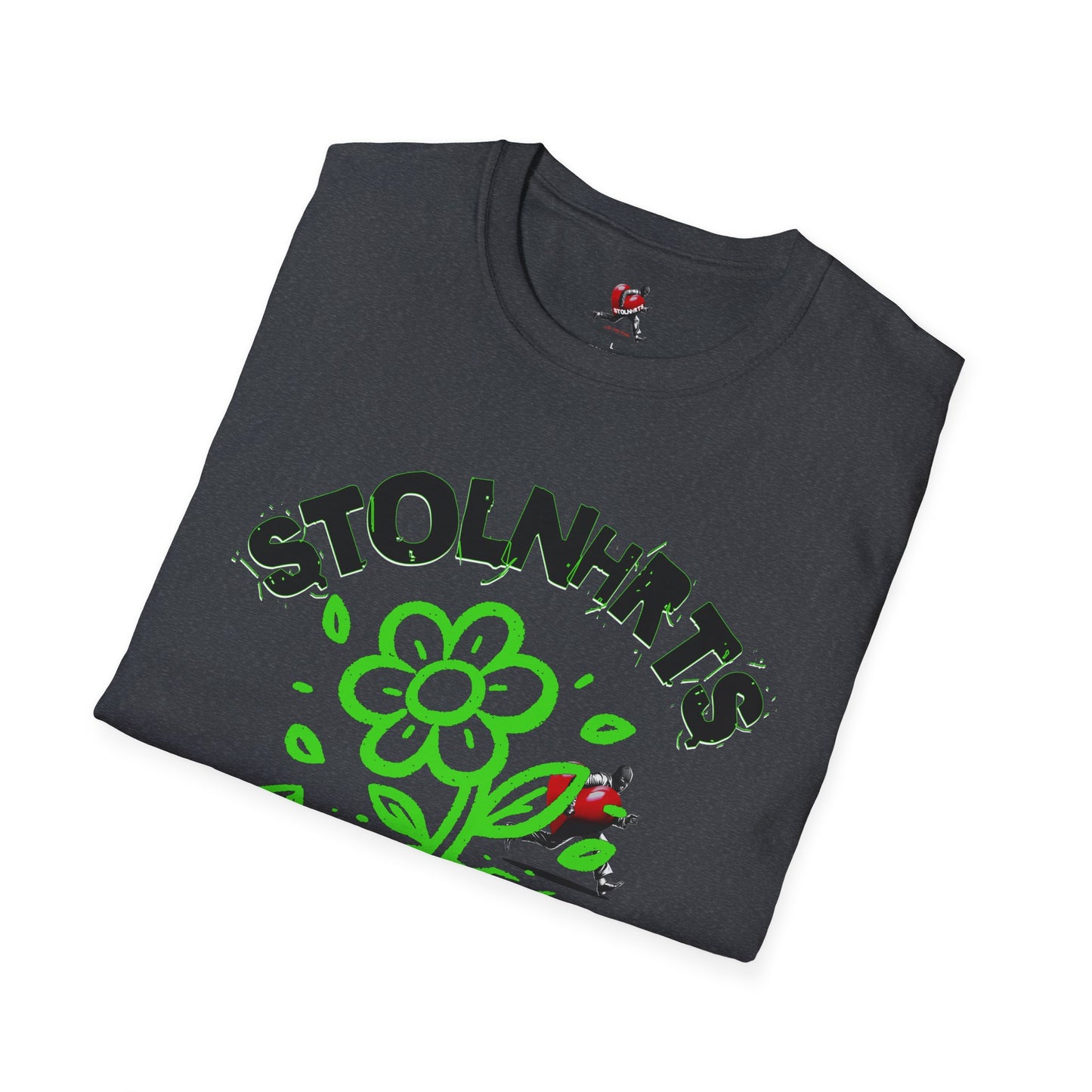 STOLNHRTS Concrete Ascension Green Flower T-shirt - STOLNHRTS Apparel Co.T-Shirt