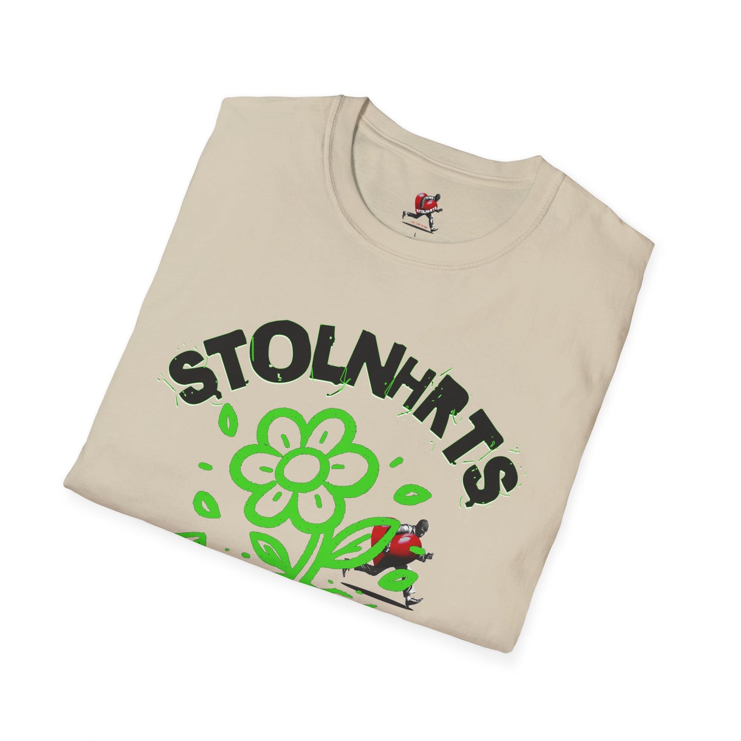 STOLNHRTS Concrete Ascension Green Flower T-shirt - STOLNHRTS Apparel Co.T-Shirt