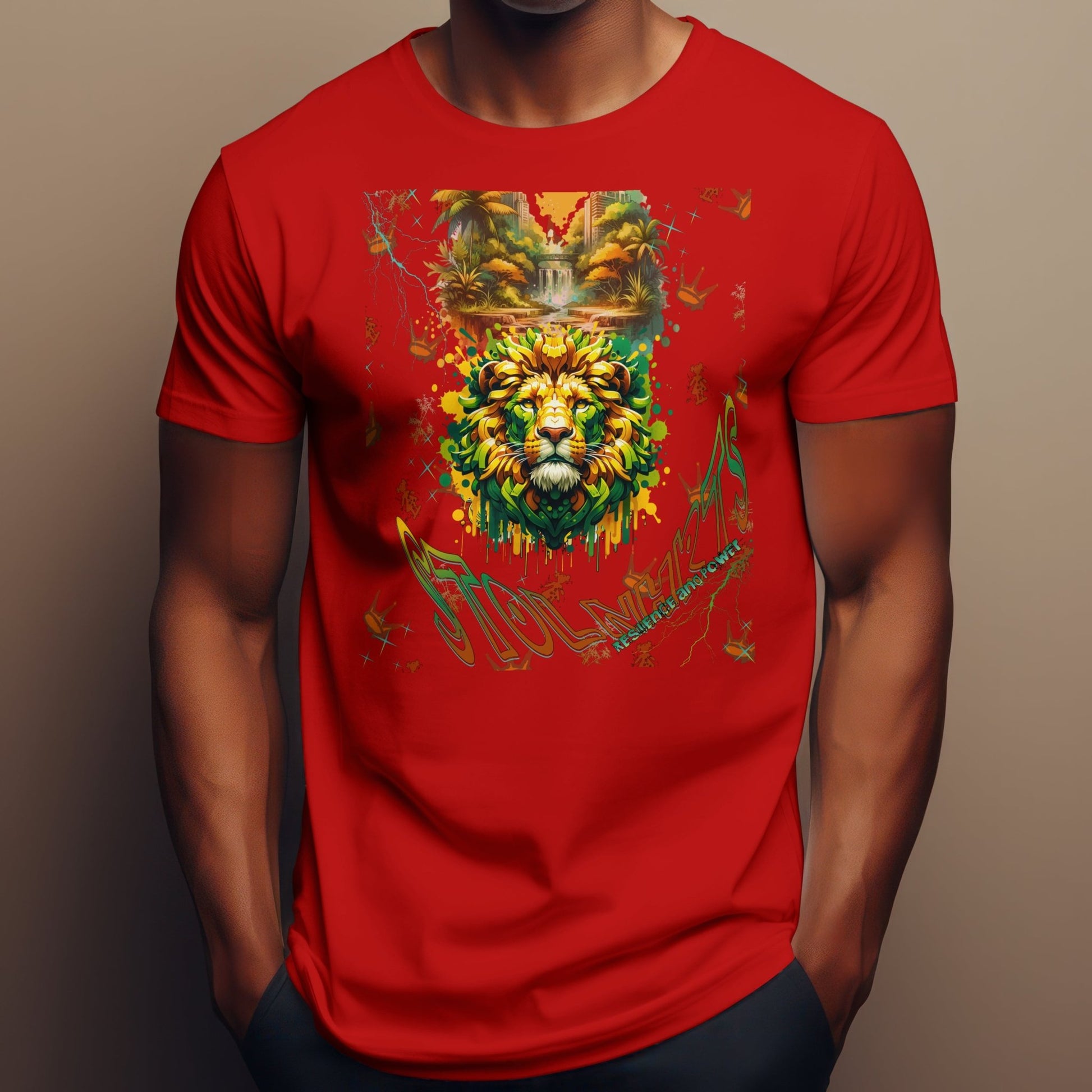 Resilience Lion T-Shirt - STOLNHRTS Apparel Co.T-Shirt