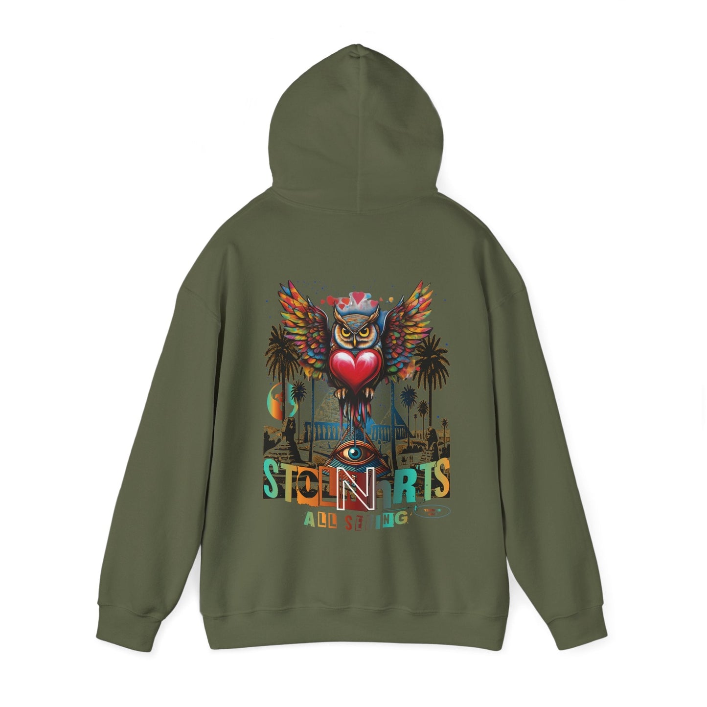 STOLNHRTS All Seeing Owl Hoodie - STOLNHRTS Apparel Co.Hoodie