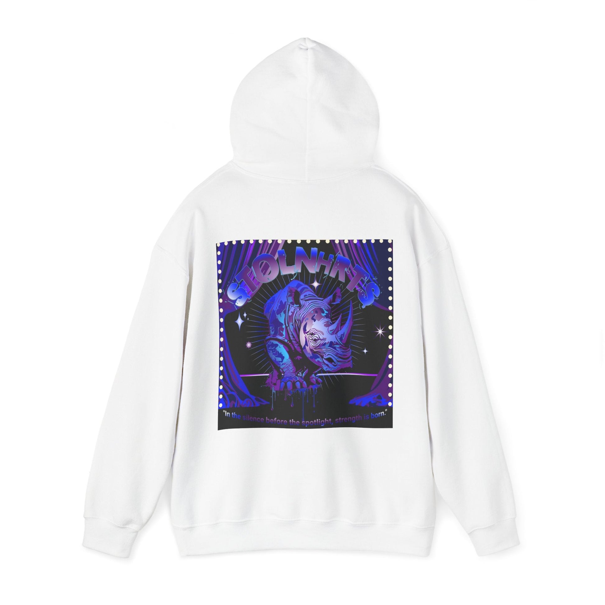 STOLNHRTS Blue - Purple Rhino Hoodie - STOLNHRTS Apparel Co.Hoodie