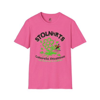 STOLNHRTS Concrete Ascension Green Flower T-shirt - STOLNHRTS Apparel Co.T-Shirt