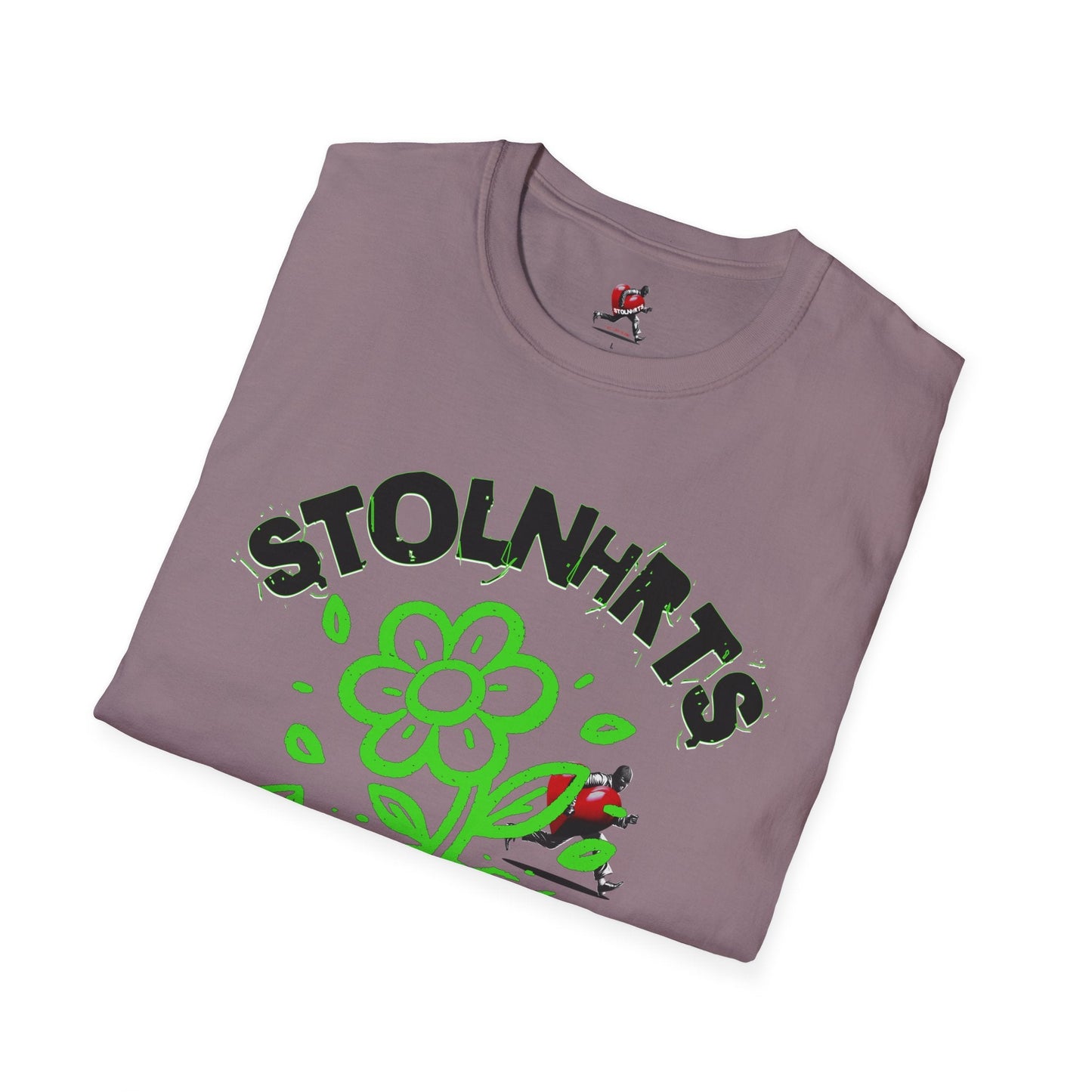 STOLNHRTS Concrete Ascension Green Flower T-shirt - STOLNHRTS Apparel Co.T-Shirt