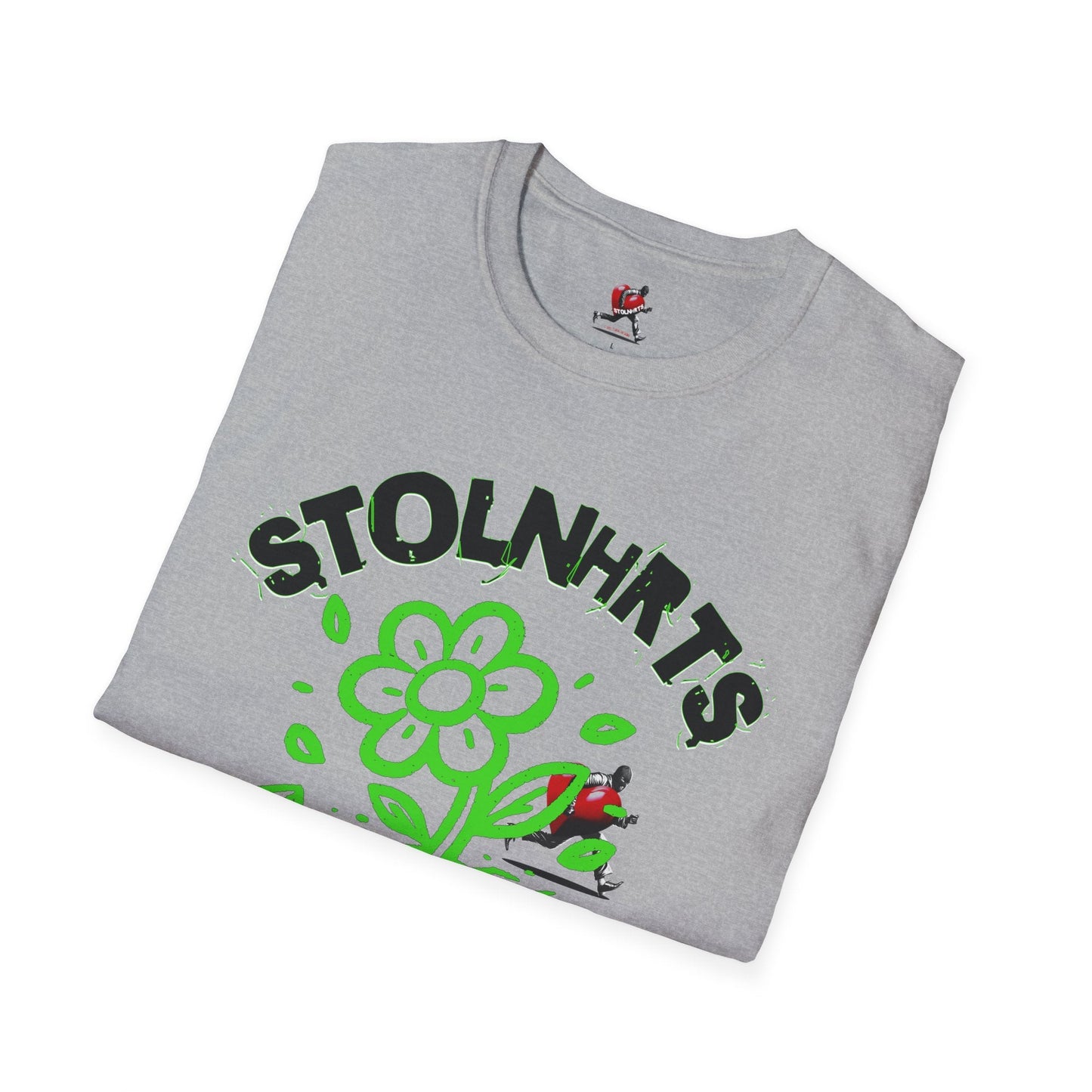 STOLNHRTS Concrete Ascension Green Flower T-shirt - STOLNHRTS Apparel Co.T-Shirt