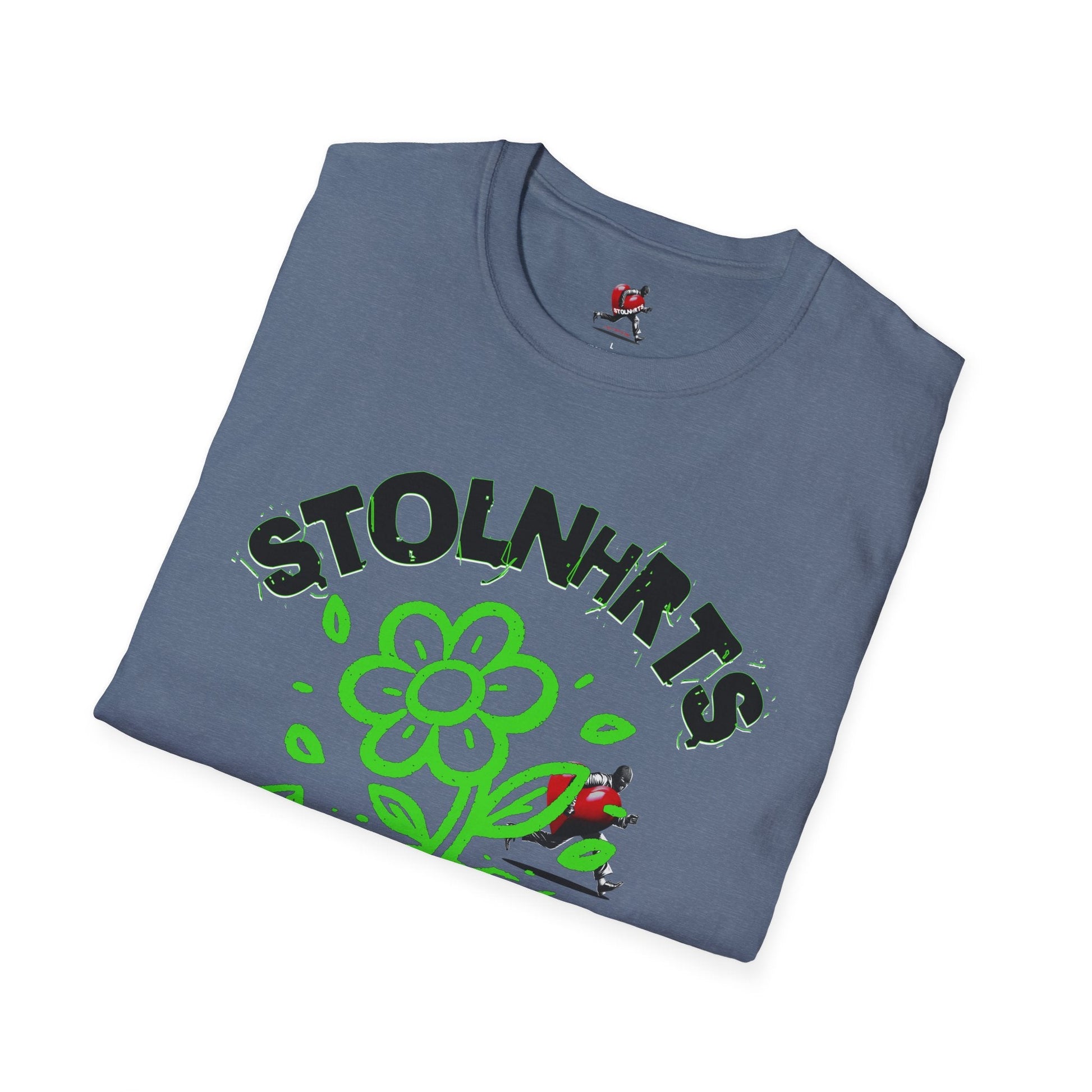 STOLNHRTS Concrete Ascension Green Flower T-shirt - STOLNHRTS Apparel Co.T-Shirt