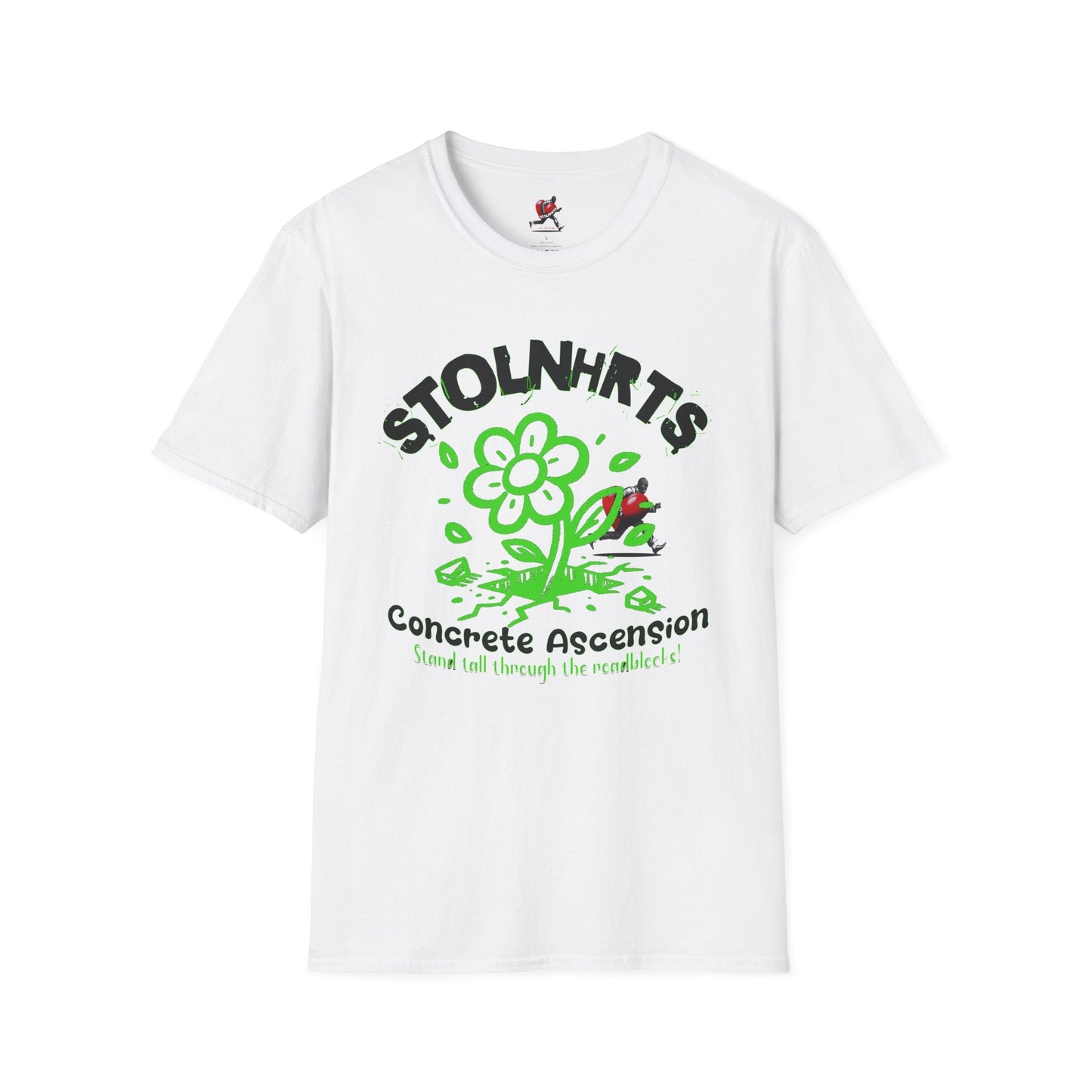 STOLNHRTS Concrete Ascension Green Flower T-shirt - STOLNHRTS Apparel Co.T-Shirt