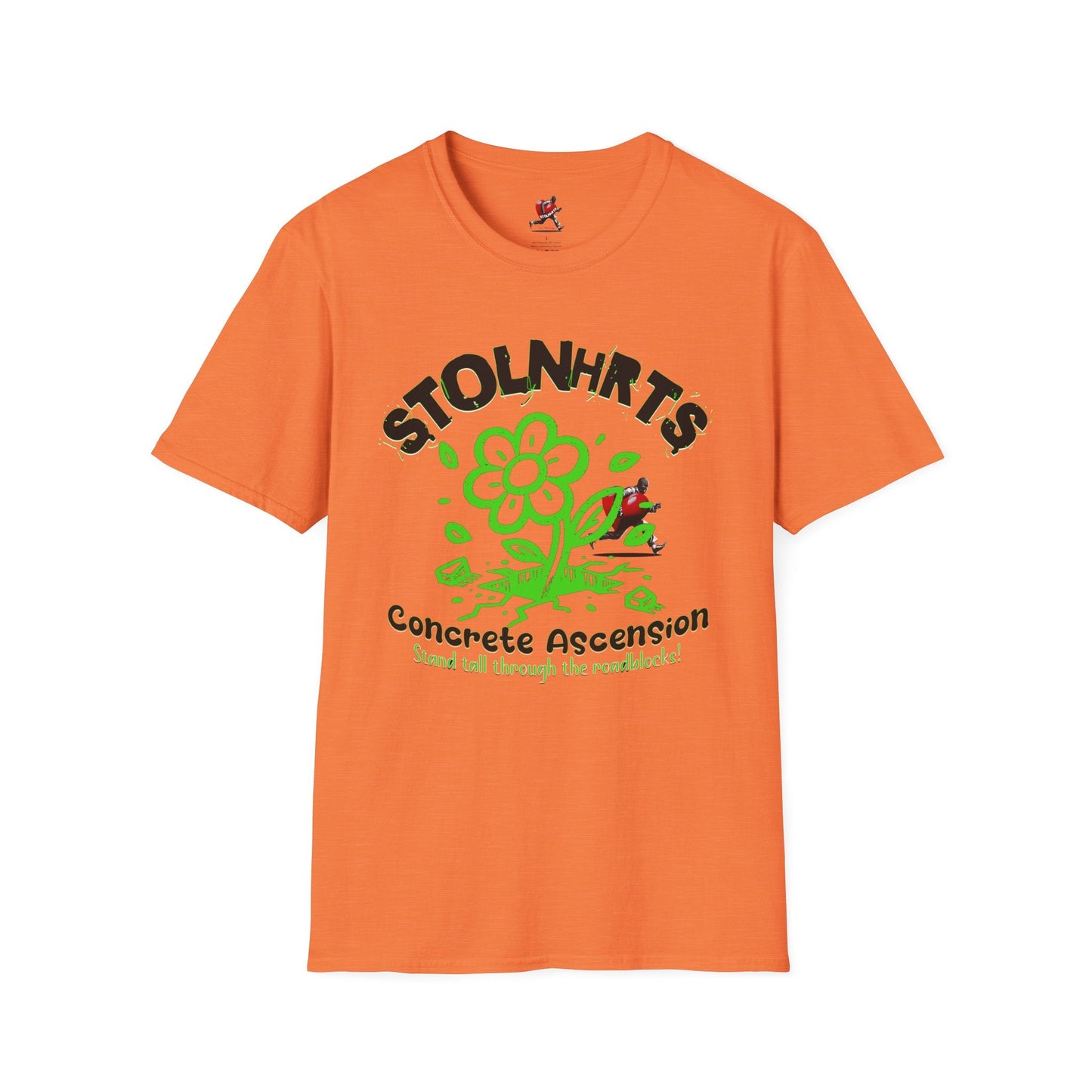 STOLNHRTS Concrete Ascension Green Flower T-shirt - STOLNHRTS Apparel Co.T-Shirt