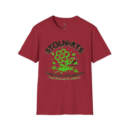 STOLNHRTS Concrete Ascension Green Flower T-shirt - STOLNHRTS Apparel Co.T-Shirt