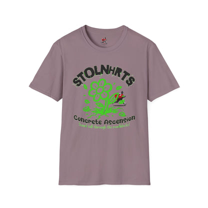 STOLNHRTS Concrete Ascension Green Flower T-shirt - STOLNHRTS Apparel Co.T-Shirt