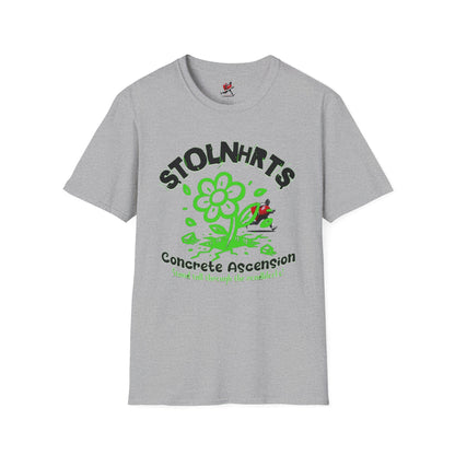 STOLNHRTS Concrete Ascension Green Flower T-shirt - STOLNHRTS Apparel Co.T-Shirt