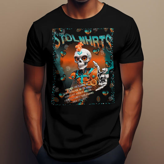 STOLNHRTS Embrace The Flames Unisex T-Shirt - STOLNHRTS Apparel Co.T-Shirt