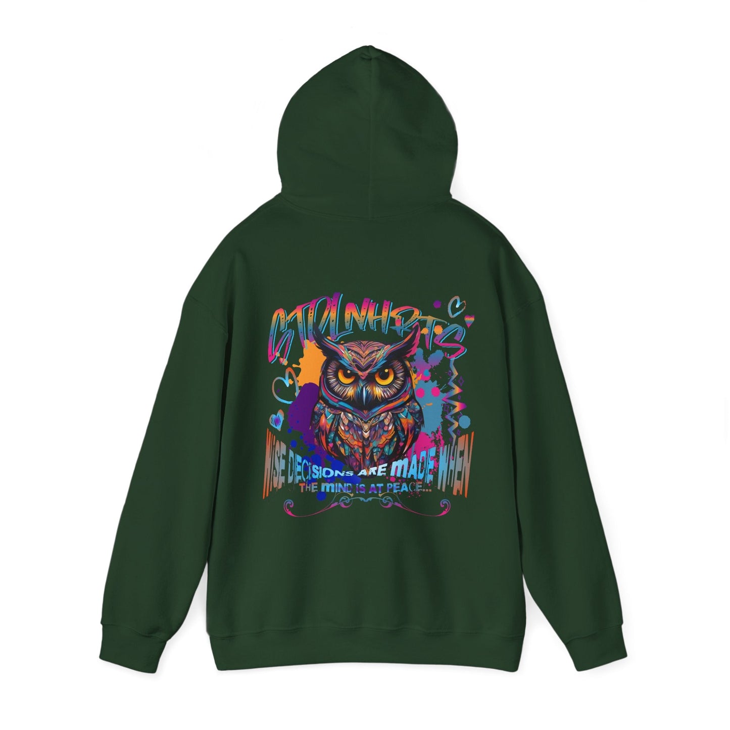 STOLNHRTS Wise Decisions Owl Hoodie - STOLNHRTS Apparel Co.Hoodie