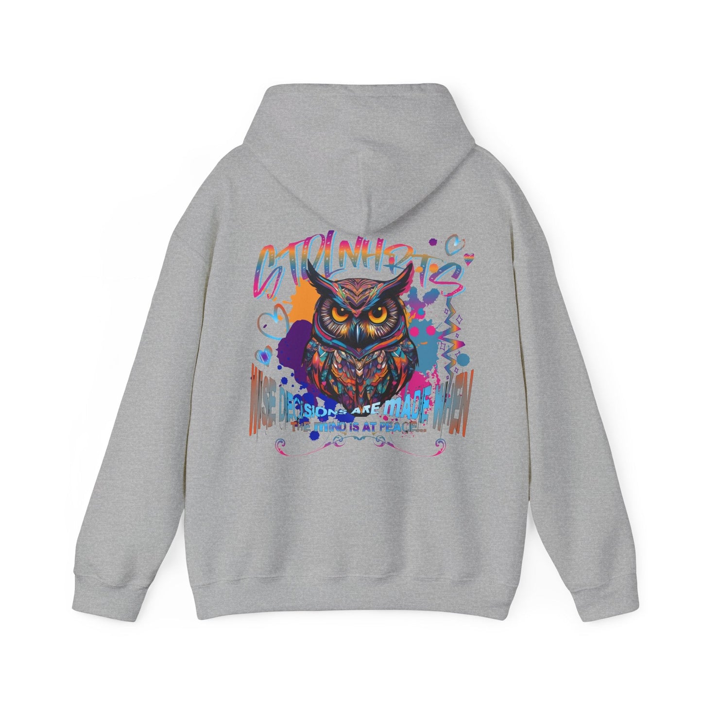 STOLNHRTS Wise Decisions Owl Hoodie - STOLNHRTS Apparel Co.Hoodie